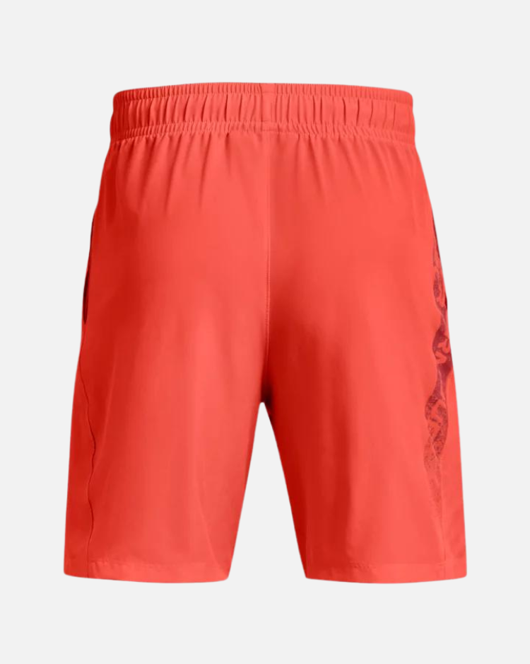 Short Under Armour Woven Graphic - Orange/Noir