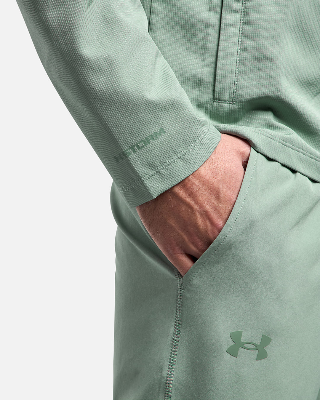Veste Under Armour Running Launch - Vert Pastel