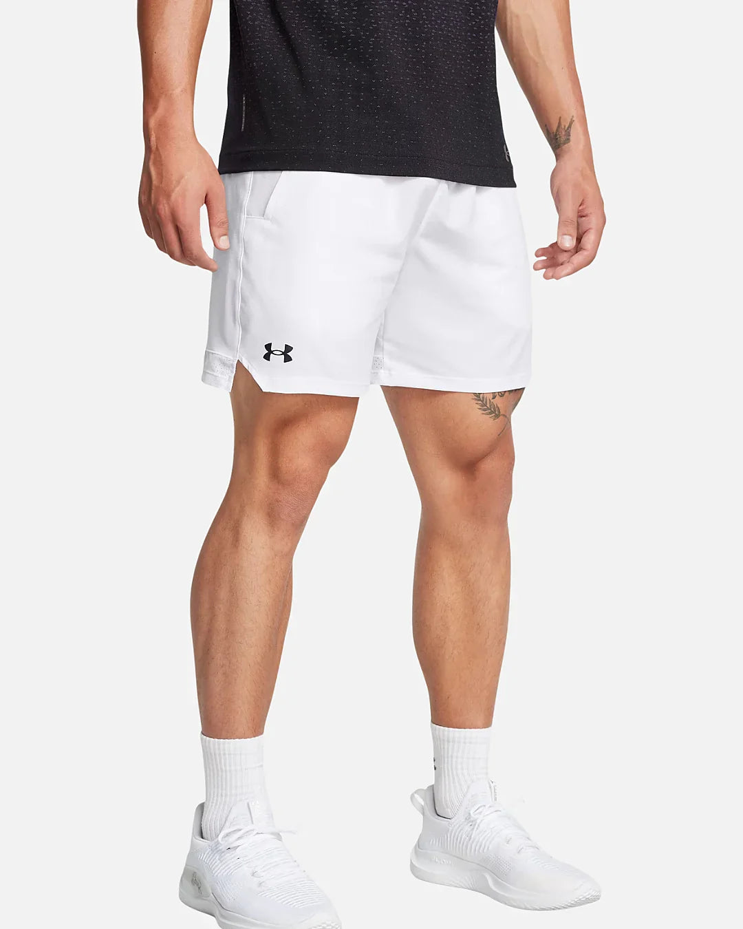 Short Under Armour Vanish tissé - Blanc