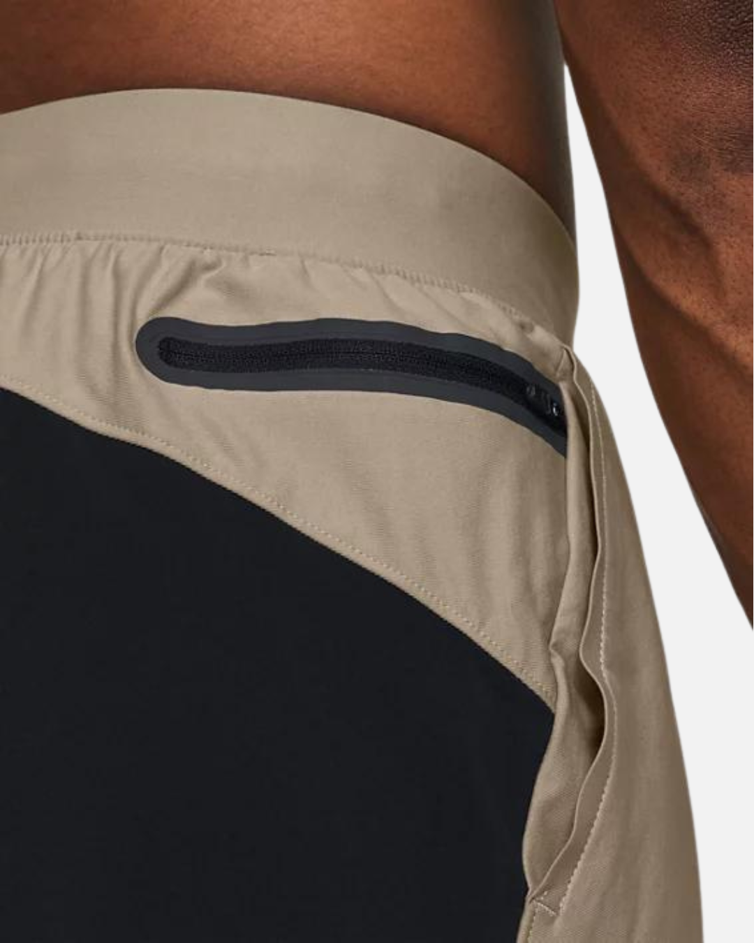 Short Under Armour Vanish Elite Hybrid - Beige/Noir