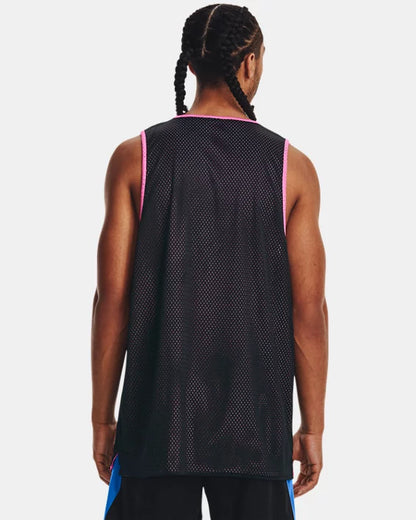 Débardeur réversible Under Armour Baseline - Noir/Rose