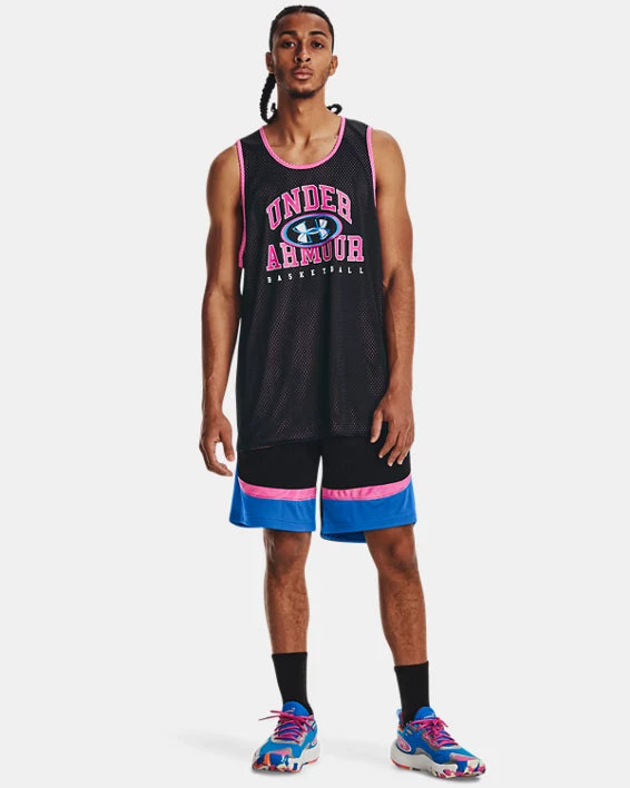 Débardeur réversible Under Armour Baseline - Noir/Rose