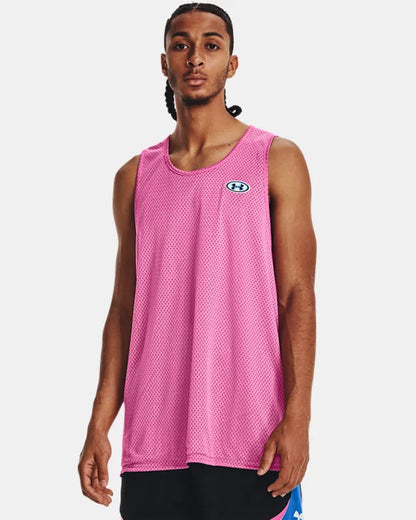 Débardeur réversible Under Armour Baseline - Noir/Rose