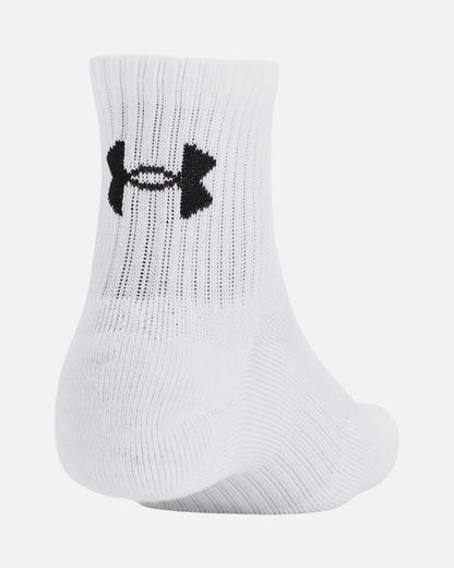 Pack de 3 paires de chaussettes 3/4 Under Armour - Blanc