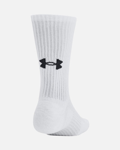 Pack de 3 paires des chaussettes longues Under Armour - Blanc