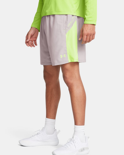 Short Under Armour Running Tech Utility - Gris/Jaune