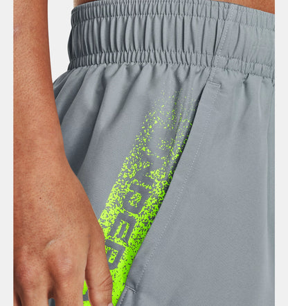 Short Under Armour Woven Graphic - Gris/Jaune