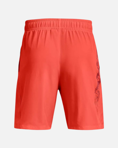 Short Under Armour Woven Graphic - Orange/Noir