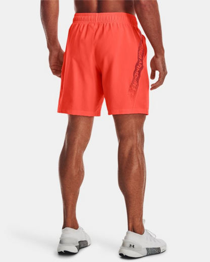 Short Under Armour Woven Graphic - Orange/Noir