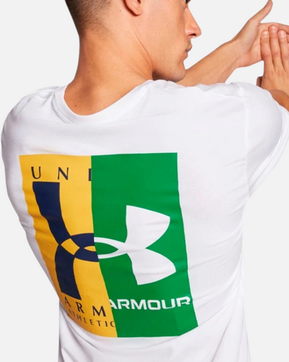 T-shirt Under Armour Evol Logo - Blanc