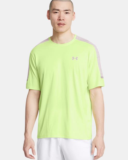 T-shirt Under Armour Running Tech Utility - Jaune/Gris
