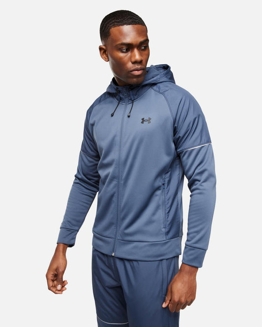Veste à capuche Under Armour Running Fleece Storm - Bleu