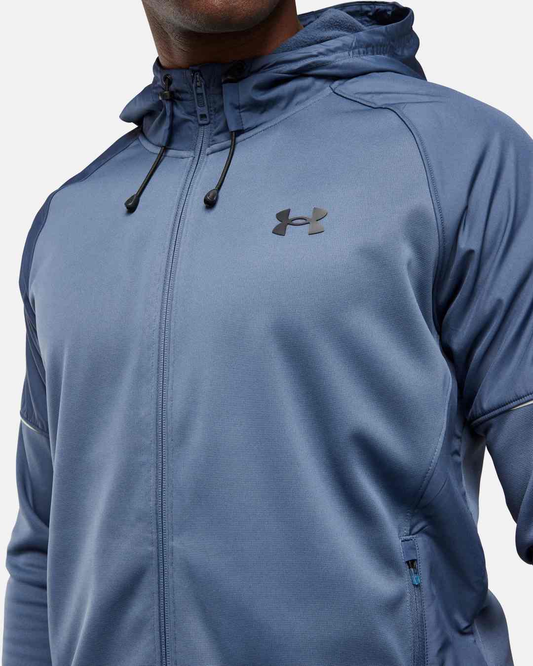 Veste à capuche Under Armour Running Fleece Storm - Bleu