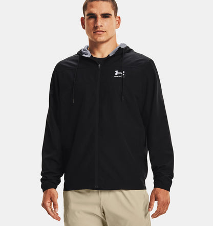 Veste à capuche Under Armour Running Windbreaker - Noir