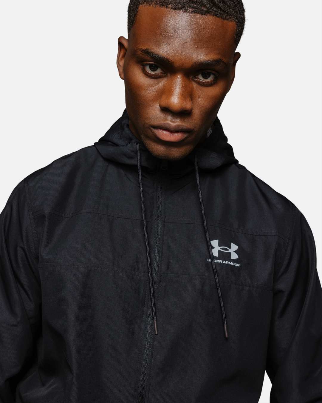 Veste à capuche Under Armour Running Windbreaker - Noir