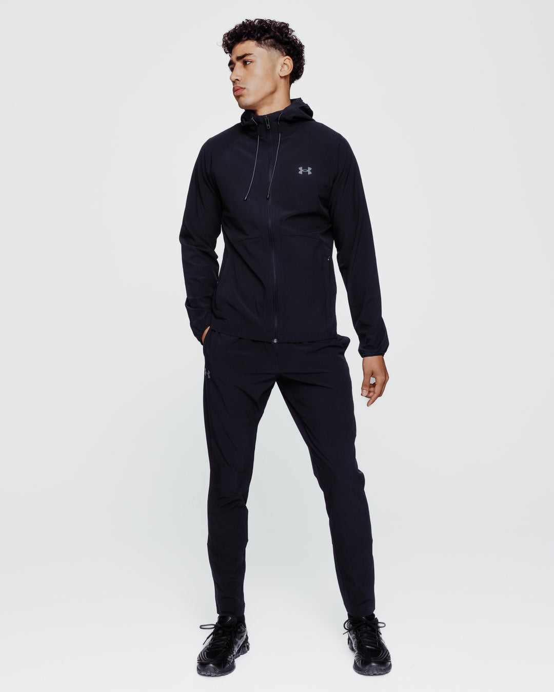 Veste Coupe-Vent Under Armour Running Stretch Woven - Noir