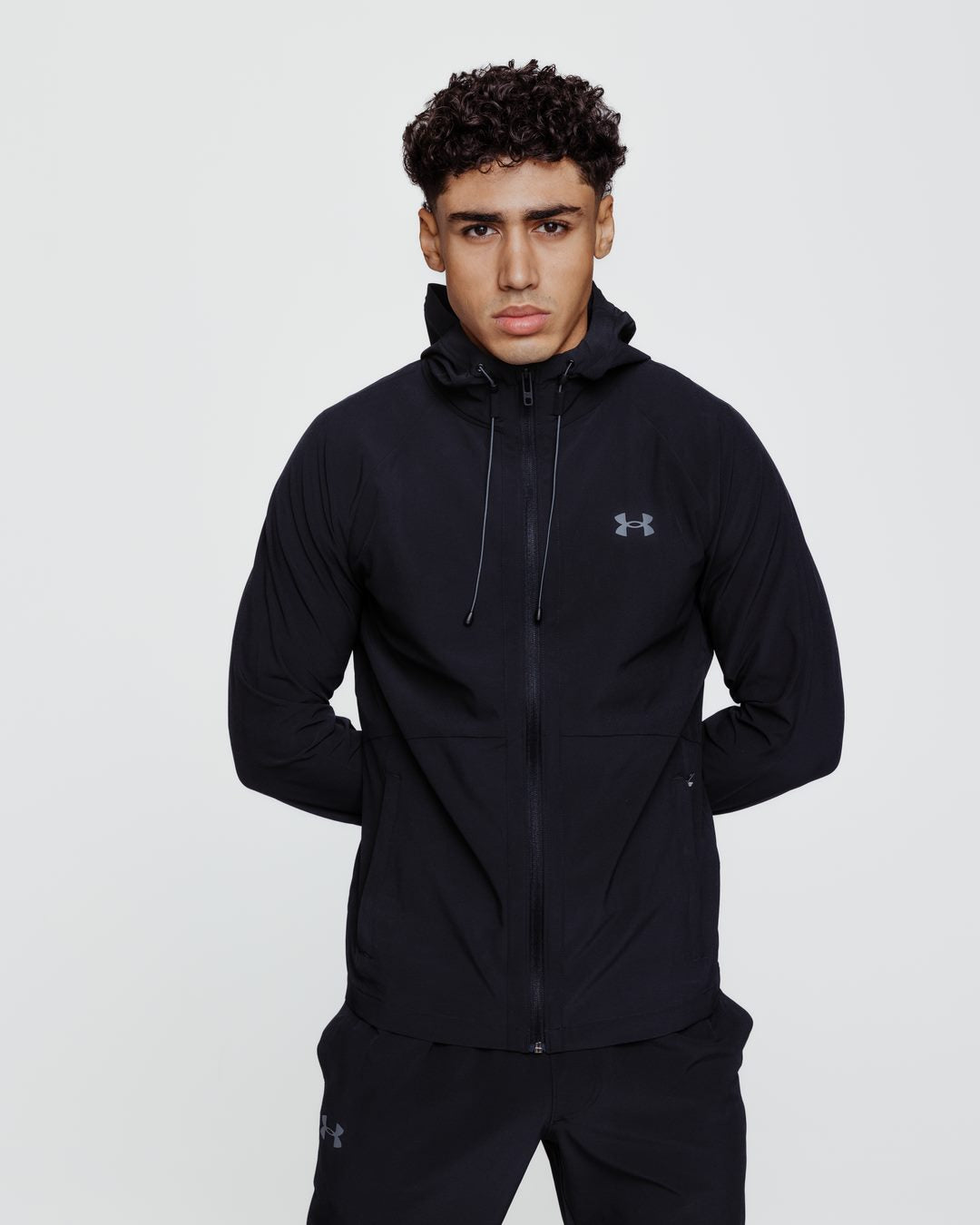 Veste Coupe-Vent Under Armour Running Stretch Woven - Noir