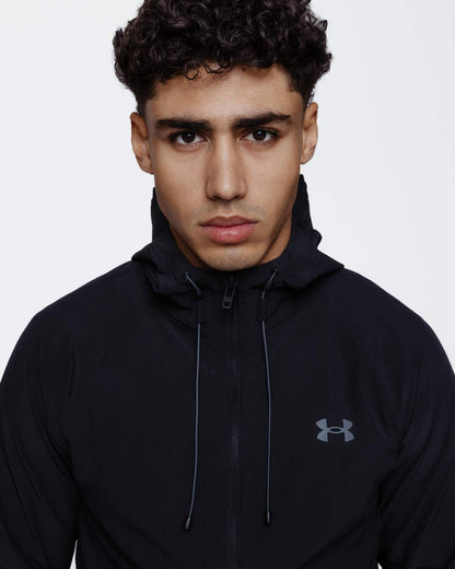 Veste Coupe-Vent Under Armour Running Stretch Woven - Noir
