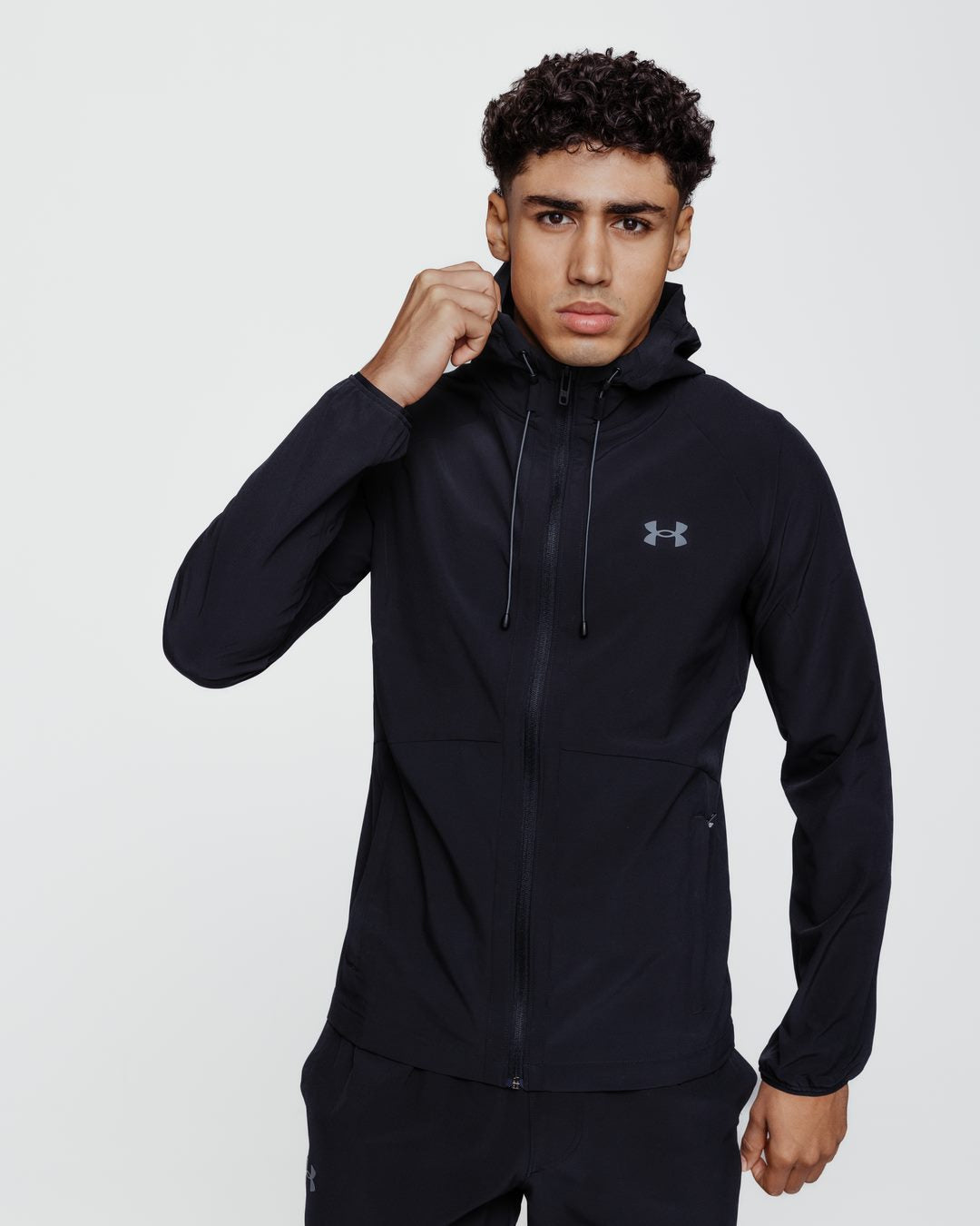 Veste Coupe-Vent Under Armour Running Stretch Woven - Noir