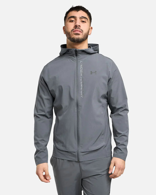 Veste de survêtement Under Armour Running Outrun The Storm - Gris