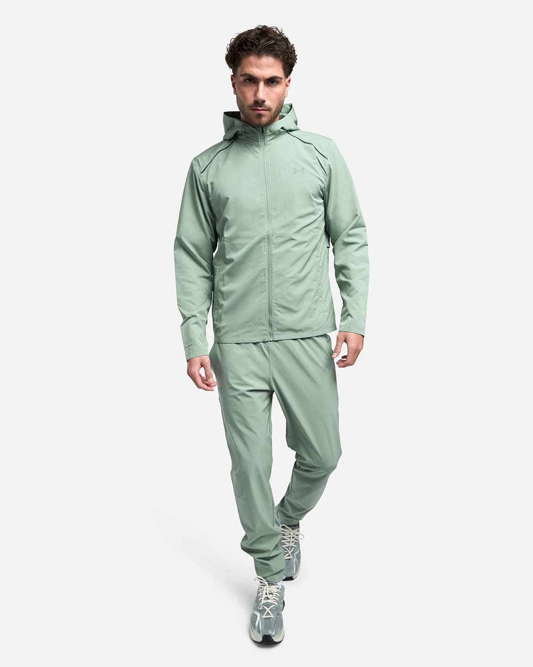 Veste Under Armour Running Launch - Vert Pastel