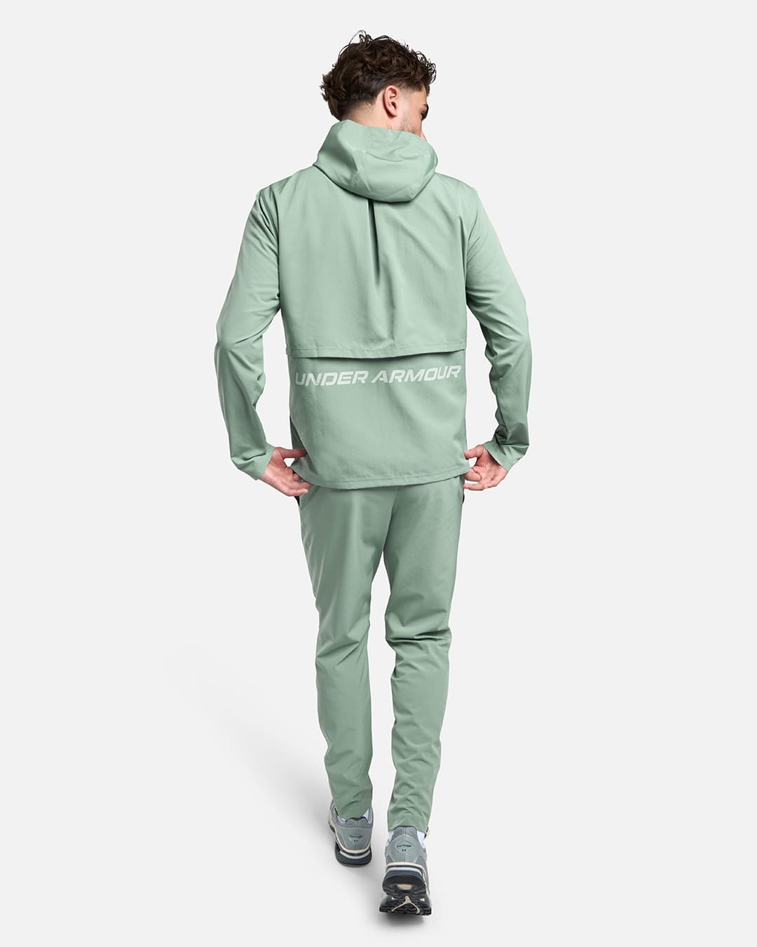 Veste Under Armour Running Launch - Vert Pastel