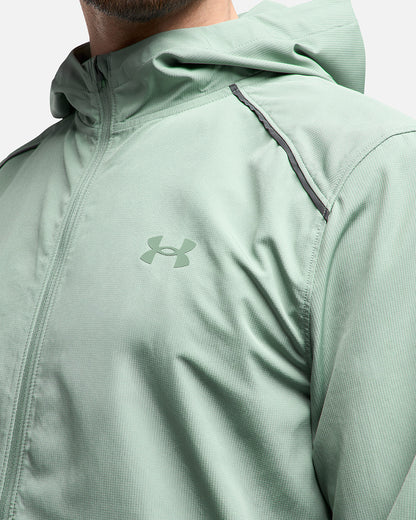 Veste Under Armour Running Launch - Vert Pastel